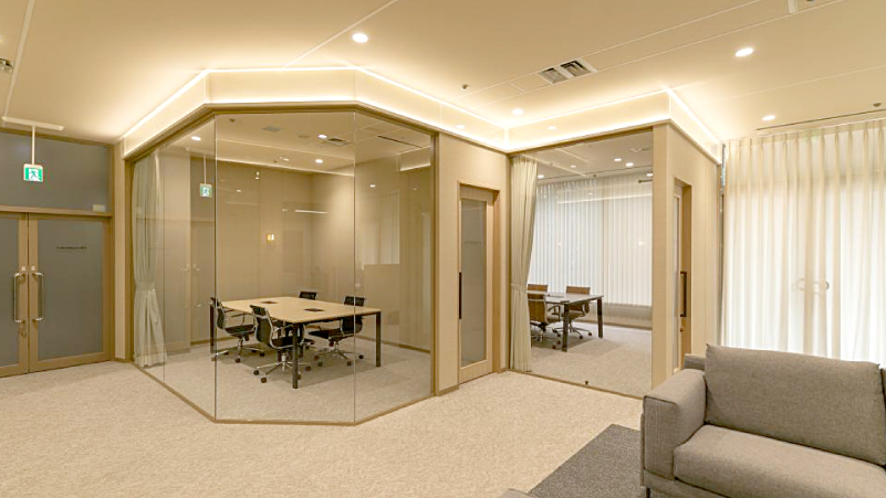 内装デザインで防音性能を導入した事例 大崎オフィス